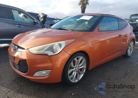 2012 Hyundai Veloster Base W/Black z USA, uszkodzony, nr VIN KMHTC6AD6CU061953